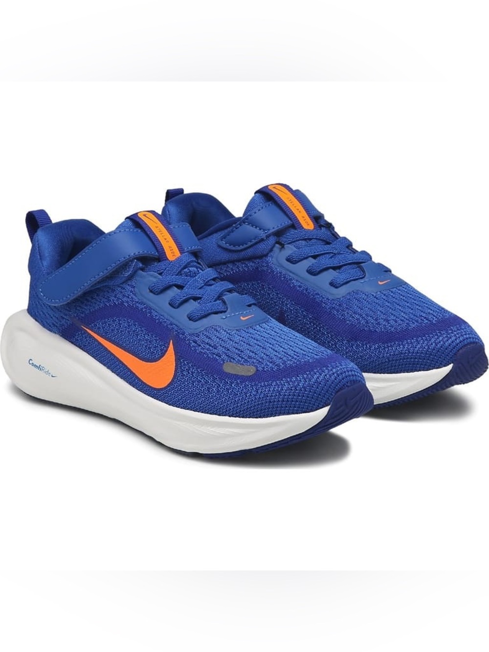 Nike Big Kids Stellar Ride Running Strap Sneakers ComfiRide cushion foam Size 3Y